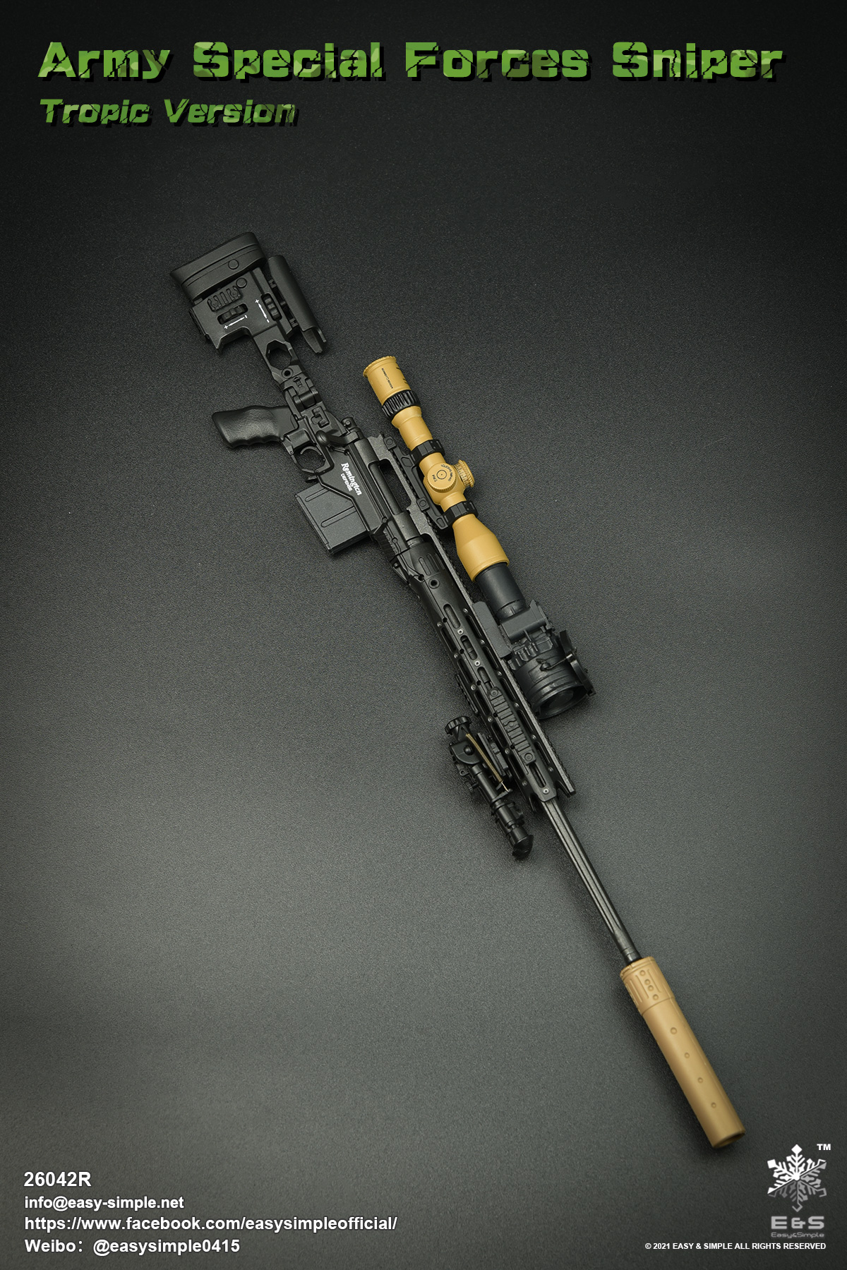 [สั่งจอง] Easy&Simple 26042R 1/6 : Army Special Forces Sniper Tropic Version