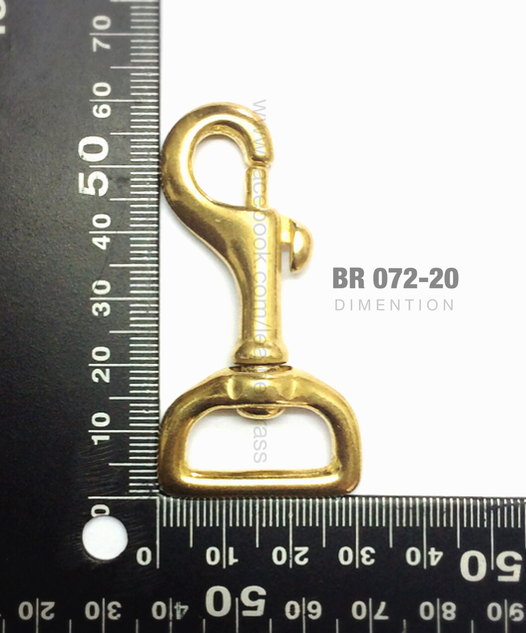 ฺBR072 ตะขอคอหมา ตะขอกระเป๋า ตะขอโซ่ อะไหล่ทองเหลืองแท้ อุปกรณ์ DIY อุปกรณ์งานหนัง leatherbrass**ราคาต่อชิ้น**