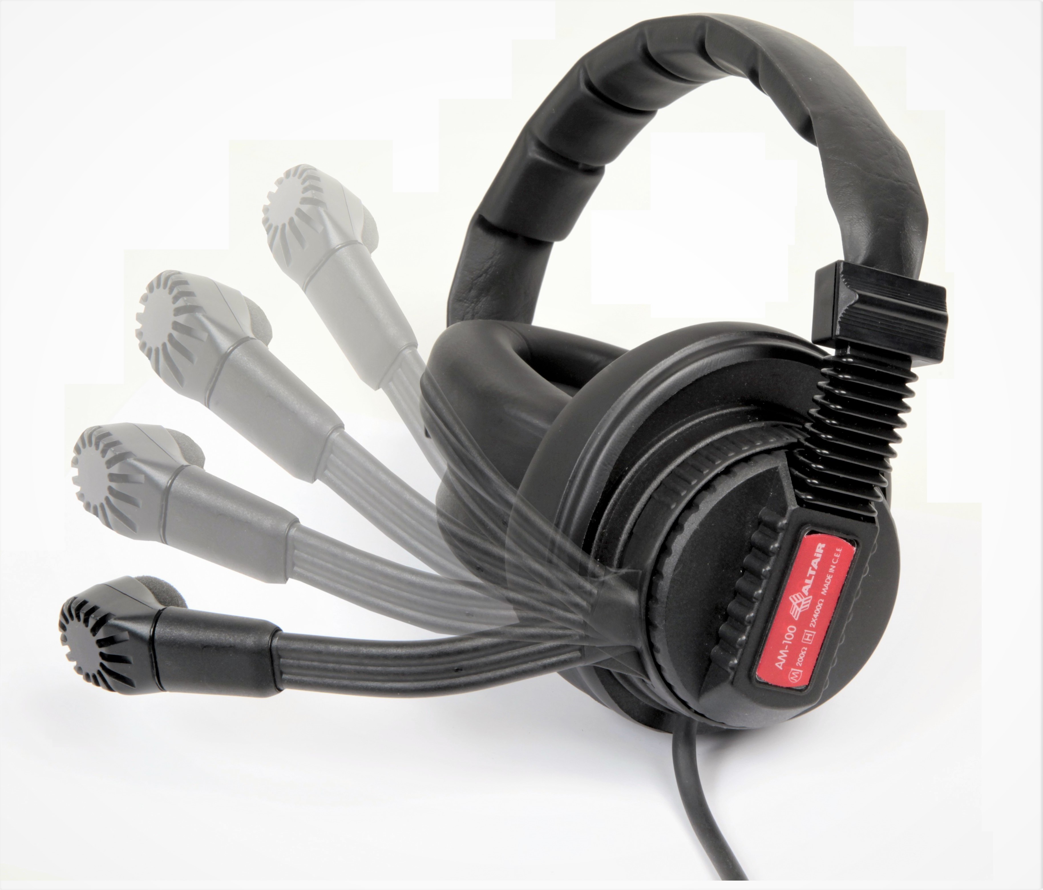 Altair Altair AM-100S Dual Muff Comms Headset with Mic Boom Switch AM-100S