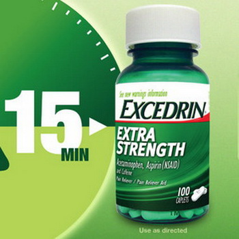Excedrin Extra Strength for Headache Relief ขนาด 100 Caplets บรรเทาอาการปวด สูตรเข้มข้น