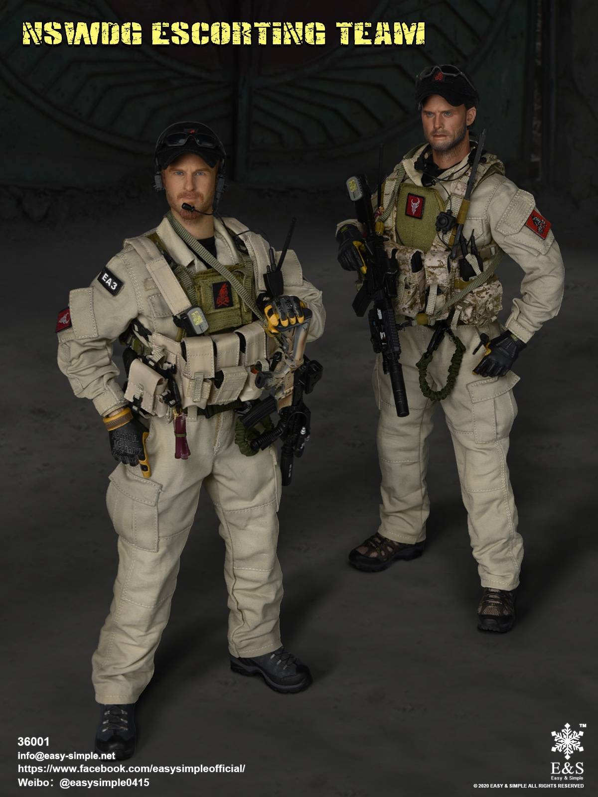 [สั่งจอง]Easy&Simple 36001 A/B NSWDG Escorting Team (Team Leader/Member)