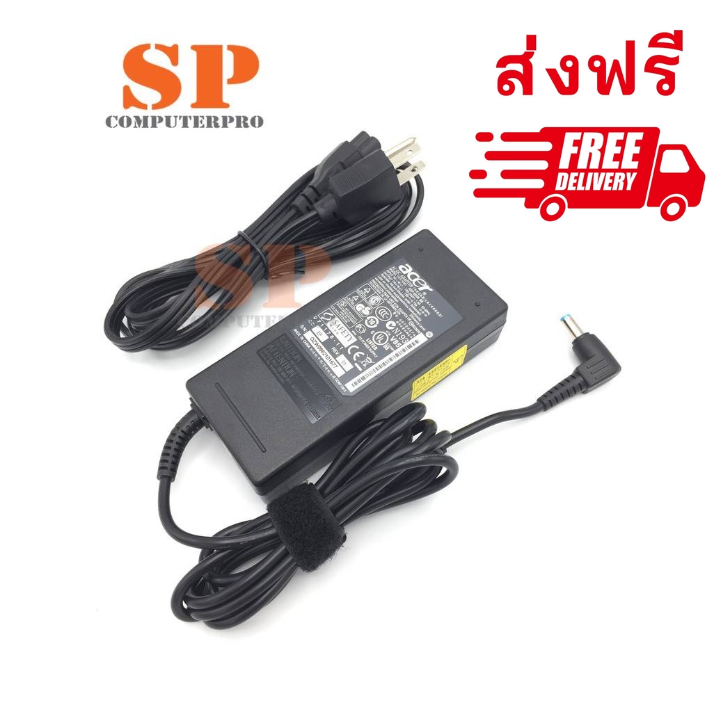 ACER Adapter อแดปเตอร์ของแท้ ACER Aspire 4741G 4551G 4540G 4750G 4752G 19V 4.74A หัว 5.5*1.7 90W