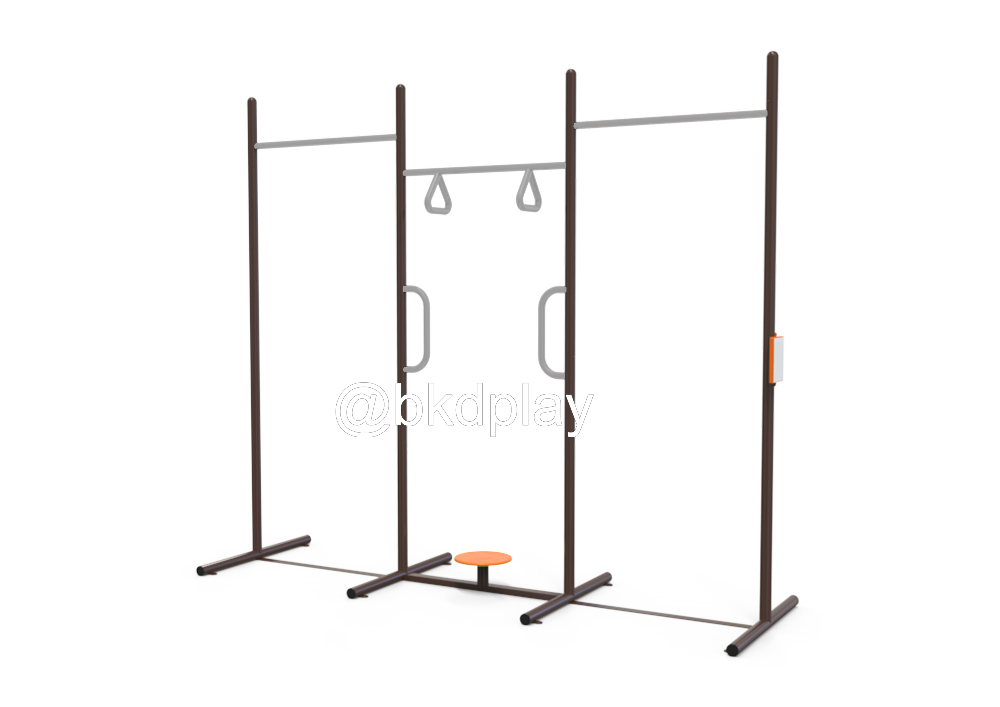 โปรโมชั่นชุดเครื่องออกกำลังกายกลางแจ้ง ราคา 17,030 บาท ราคาต่อ1/เครื่อง,สนามกีฬา, เครื่องออกกำลังกายผู้ใหญ่, เครื่องออกกำลังกายสวนสาธารณะ หมู่บ้าน สินค้าผลิตในไทย สั่งทำตามสีที่ต้องการได้