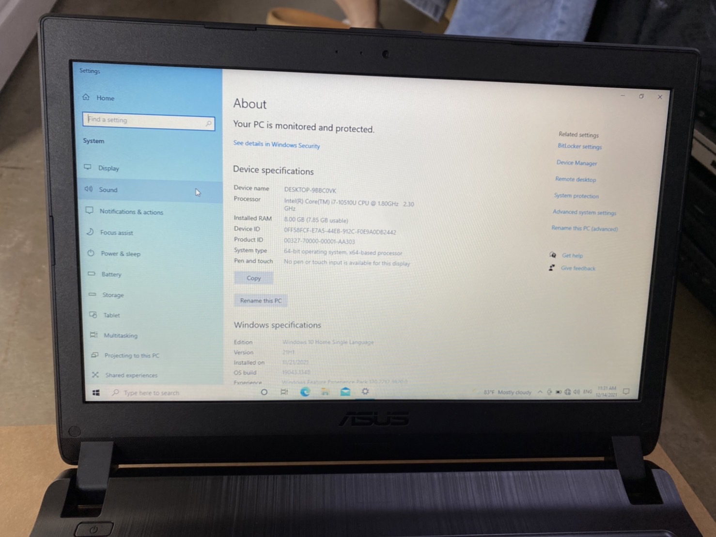 ASUS EXPERTBOOK P1440FA