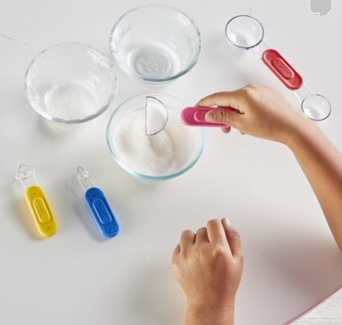 ชุดช้อนตวง เซตสีรุ้ง 6 ชิ้น ของเล่นเสริมพัฒนาการ, ของเล่นเด็ก, สื่อการสอน , ของเล่นชั่งตวง