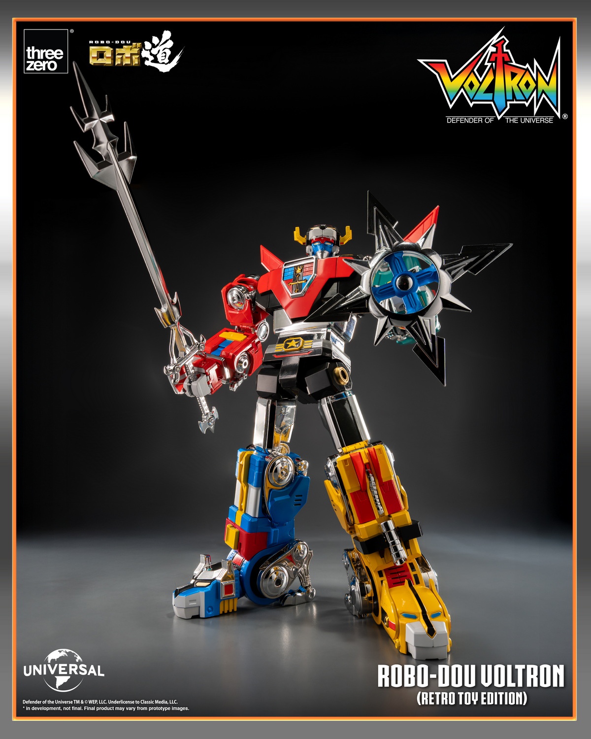 [สั่งจอง]Threezero 3Z09470W0 : ROBO-DOU Voltron (Retro Toy Edition)