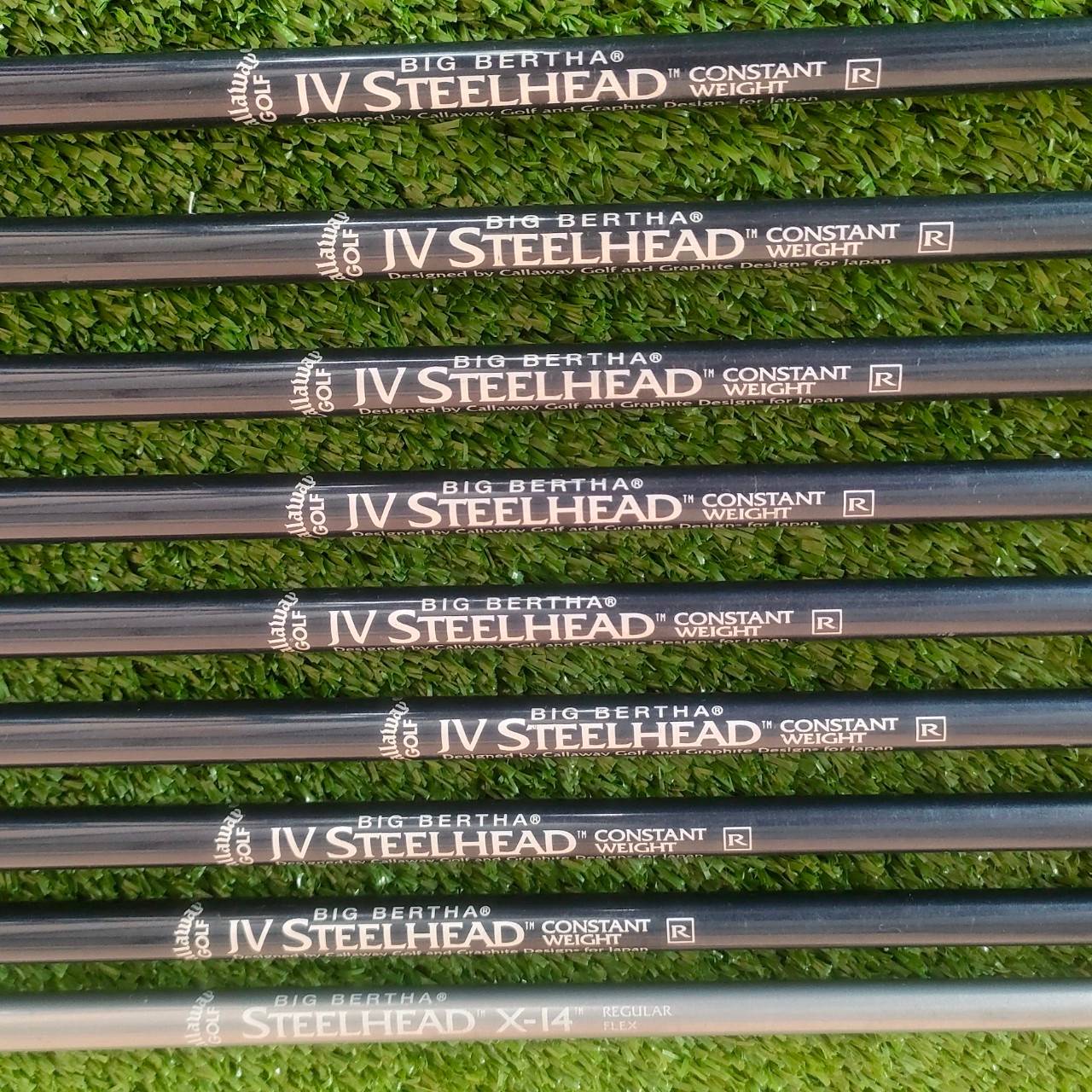 ชุดเหล็ก CALLAWAY STEELHEAD X-14 มีเหล็ก 3 - 9 เเละ PW เเละ SW ก้าน IV STEELHEAD FLEX R