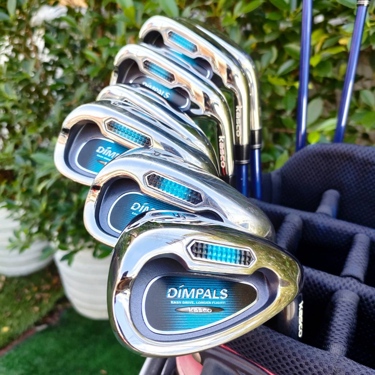 ไม้กอล์ฟครบชุดพรีเมี่ยม พร้อมถุงขาตั้ง พรีเมี่ยมนางฟ้า KASCO DIMPALS เป็นชุดครบเซ็ทที่พรีเมี่ยม