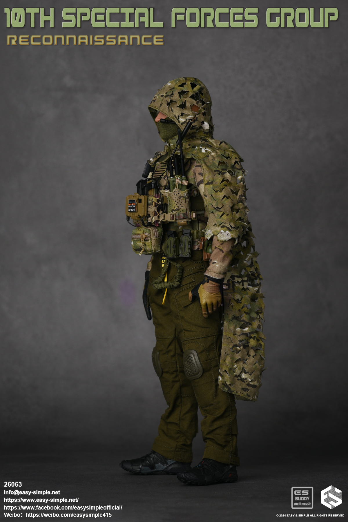 [สั่งจอง] Easy&Simple 26063 1/6 : 10TH SPECIAL FORCES GROUP Reconnaissance