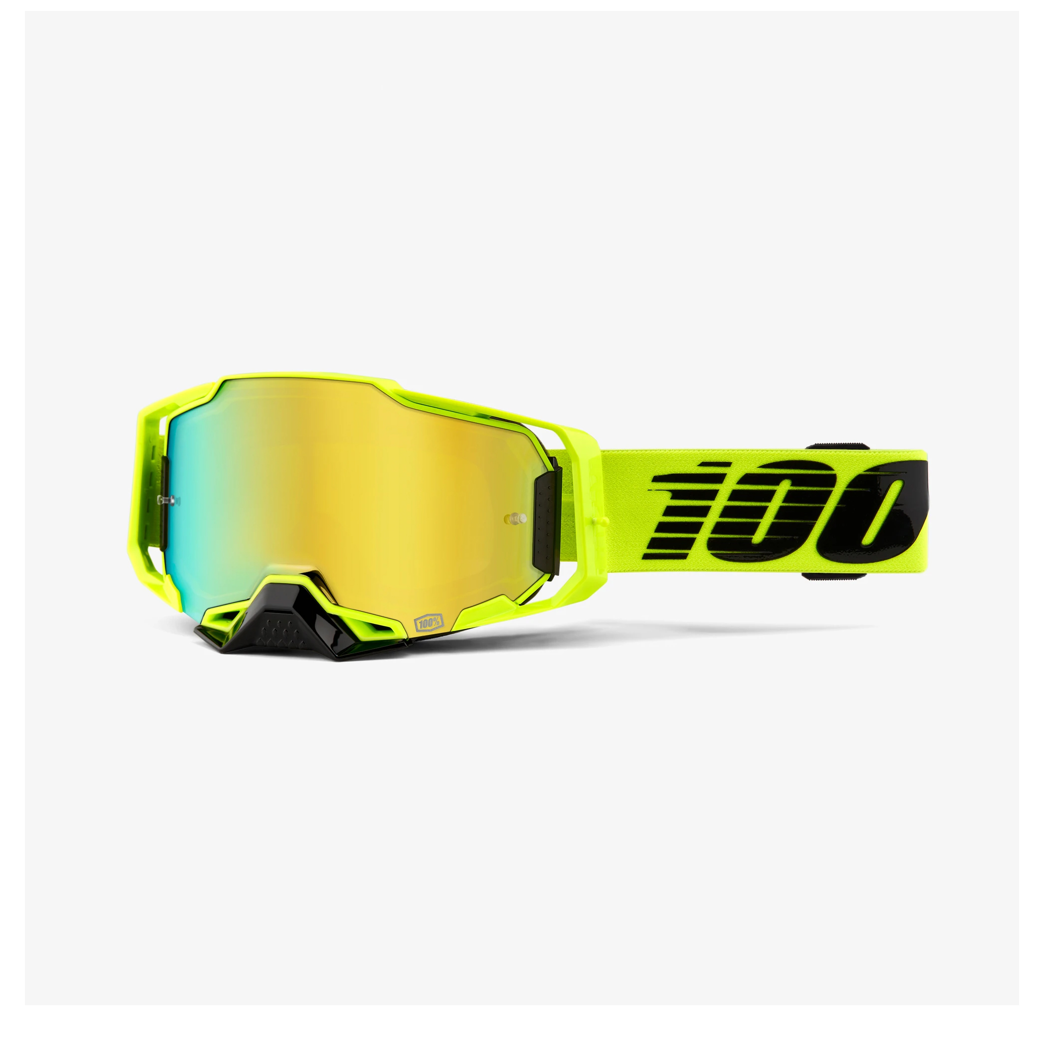 แว่น 100% ARMEGA Nuclear Citrus Gold Mirror Lens