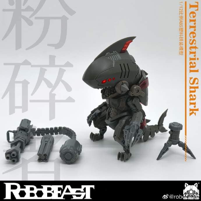 [สั่งจอง]Robobeast 1/12 : Terrestrial Shark [model kit] 15Cm