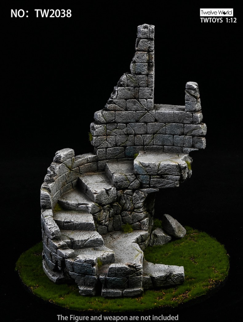 [สั่งจอง]TWTOYS TW2038 1/12 Castle Ruin Diorama Base สำเนา
