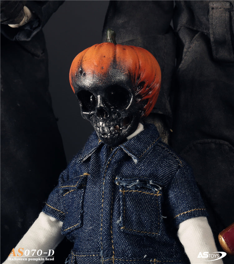 [สั่งจอง]ASTOYS 1/6 : Halloween Skull Pumpkin Head Carving