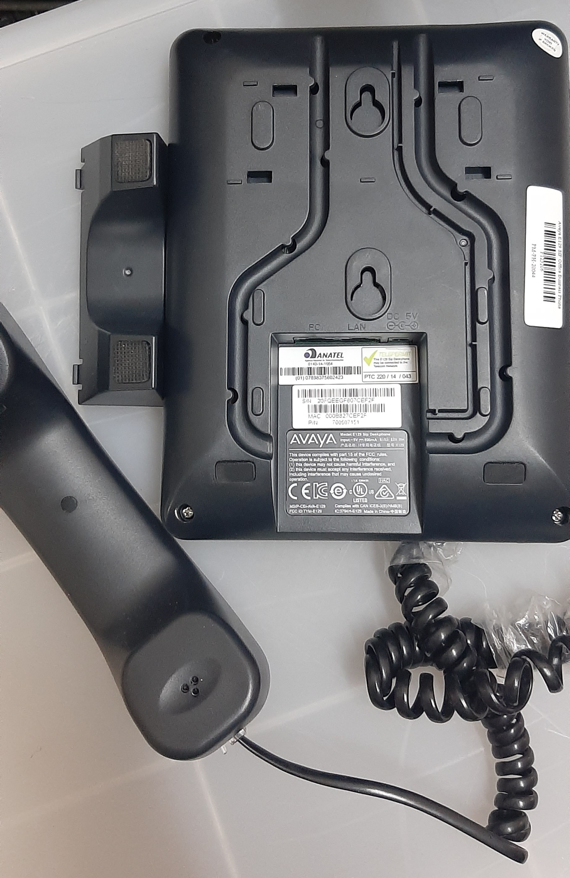 Deskphone มือสอง สภาพดี Avaya E129 SIP Office Business Phoneประกันร้าน 1 เดือน