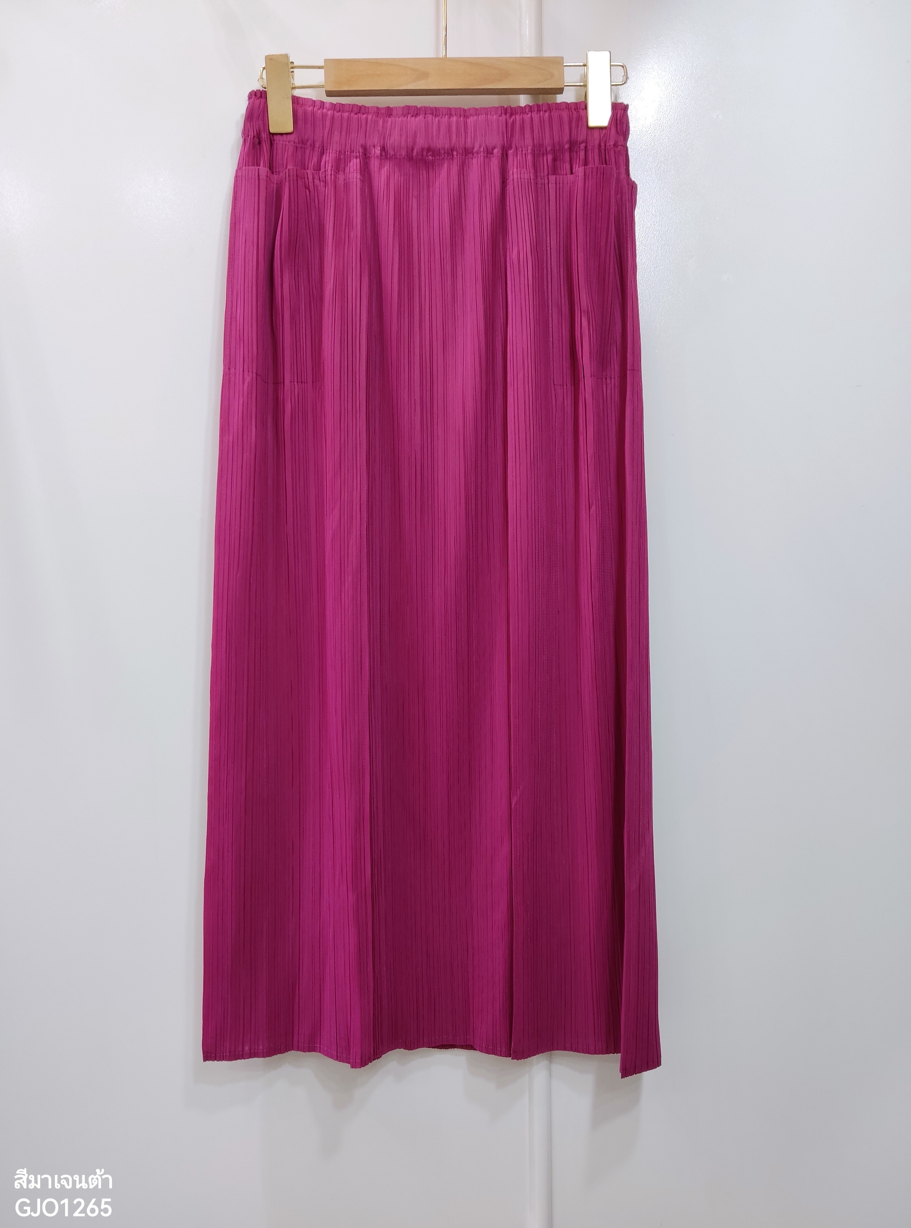 ปรับราคาลง20%!! ยาว 32นิ้ว! 2MUAY รุ่น GJO1265 กระโปรงพลีทคุณภาพ DOUBLE LAYER PLEATED SKIRT 8 สี FREE SIZE