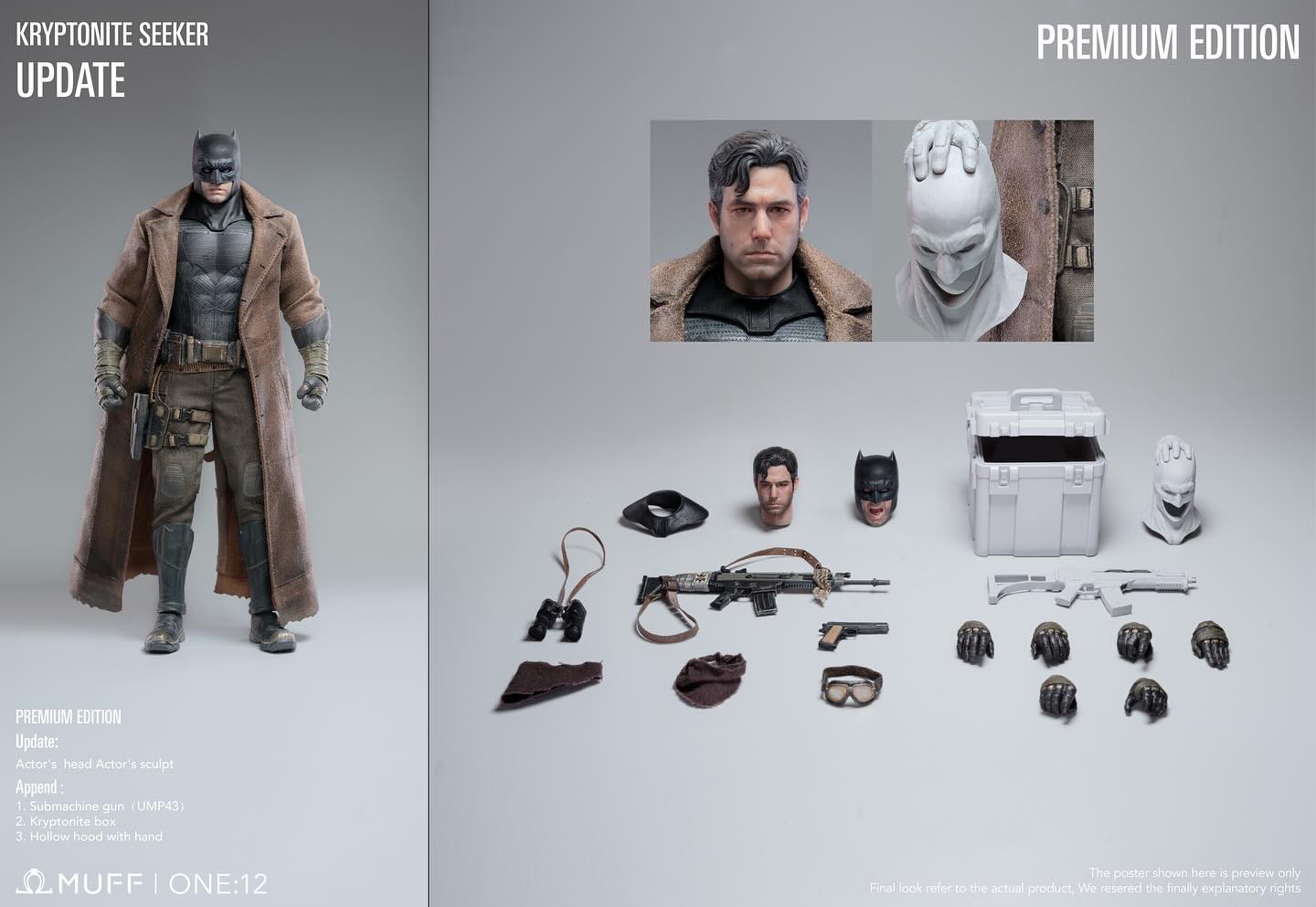 [พร้อมส่ง] Muff Toys mf07 1/12 : Knightmare Batman มีให้เลือก 3 แบบ