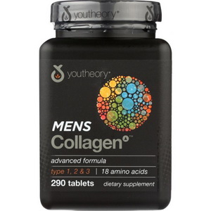 Youtheory Mens Collagen Advanced Formula กระปุกสีดำ สำหรับผู้ชายโดยเฉพาะ ขนาด 290 Tablets