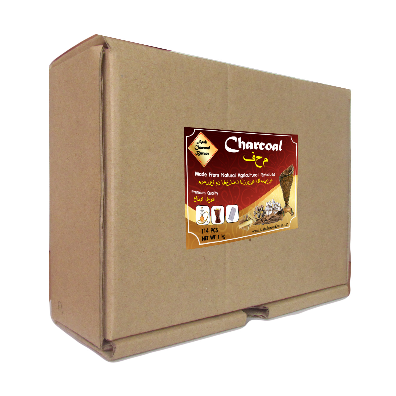 Arab Charcoal Burner ถ่าน ถ่านเผา ถ่านไม้ ถ่านพิเศษ ถ่านชาโคล สำหรับจุดไฟเผา ไม้กฤษณา ไม้จันทน์ กำยาน มดยอบ ยางไม้หอมทุกชนิด ทำจากธรรมชาติ 100% ไร้กลิ่น ไร้ควัน ไม่มีประกายไฟ ปลอดภัย ไร้สารเคมี จุดนานถึง 4-5 ชมต่อชิ้น - 1 กิโลกรัม