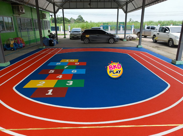 พื้นยาง epdm แบบเม็ดยางเทลวดลาย ทำความหนา10-35มม. ได้ พื้นยางสังเคราะห์ กันกระแทก สนามเด็กเล่นทั้งในร่ม และกลางแจ้ง,สนามกีฬา พร้อมส่ง ราคาโรงงาน