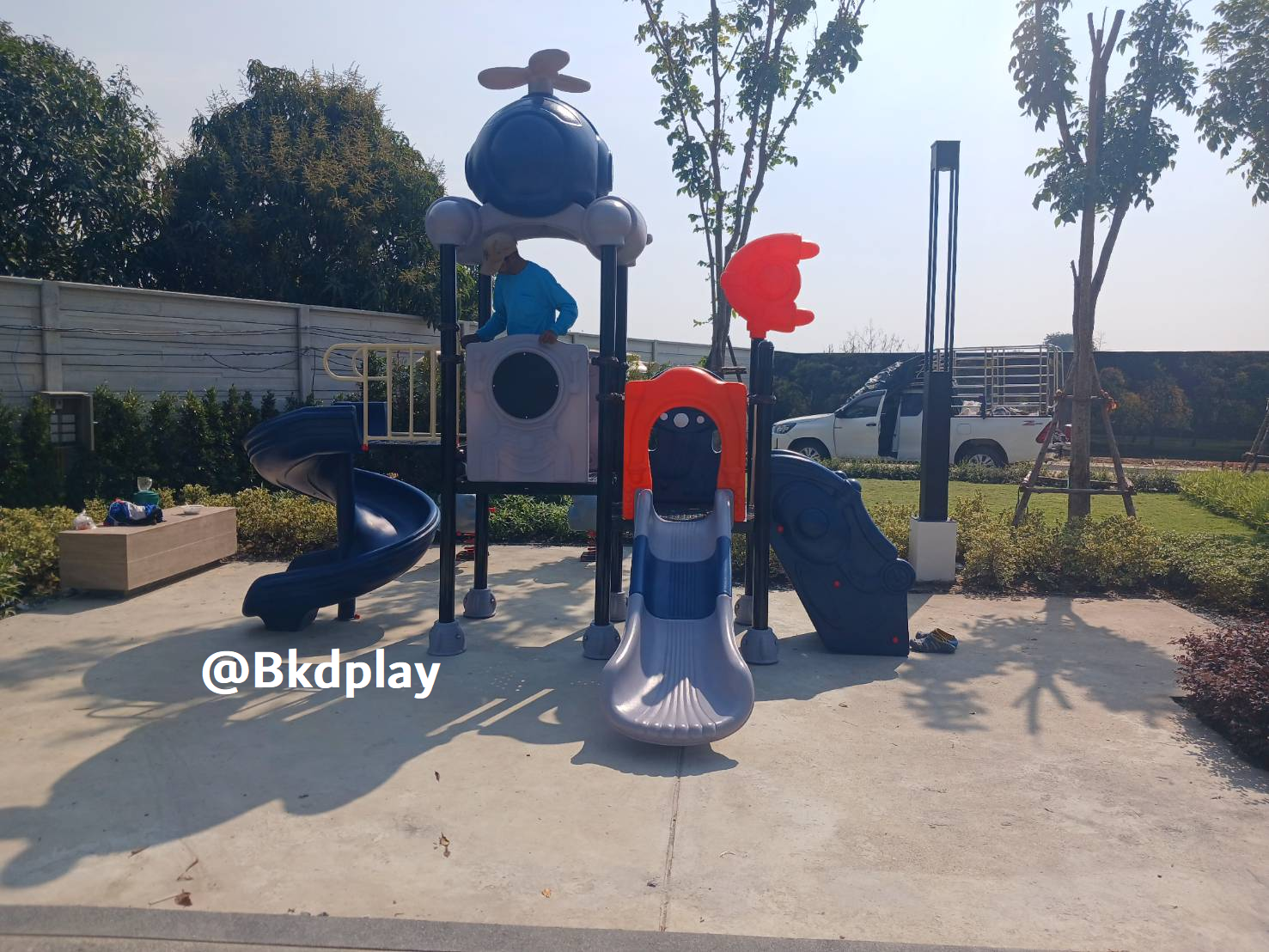 เครื่องเล่นสนามกลางแจ้ง ในร่ม ชุดท่องเที่ยวอวกาศกับเฮลิคอปเตอร์สไลเดอร์ใหญ่,ครุภัณฑ์สนามเด็กเล่น,งบ.สพฐ,โครงการโรงเรียนประชารัฐ, เครื่องเล่นสนามระดับก่อนประถมศึกษา, งบประมาณ80,000 playground,สไลเดอร์,ของเล่นเสริมพัฒนาการ,เครื่องเล่นสนาม, สนามเด็กเล่น