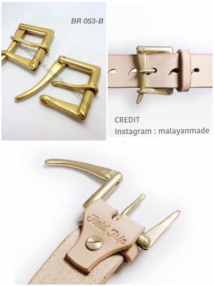 BR053-B หัวเข็มขัดทองเหลืองแท้ขนาด 1.5นิ้ว หรือ 38มิล อุปกรณ์งานหนัง **ราคาต่อชิ้น**