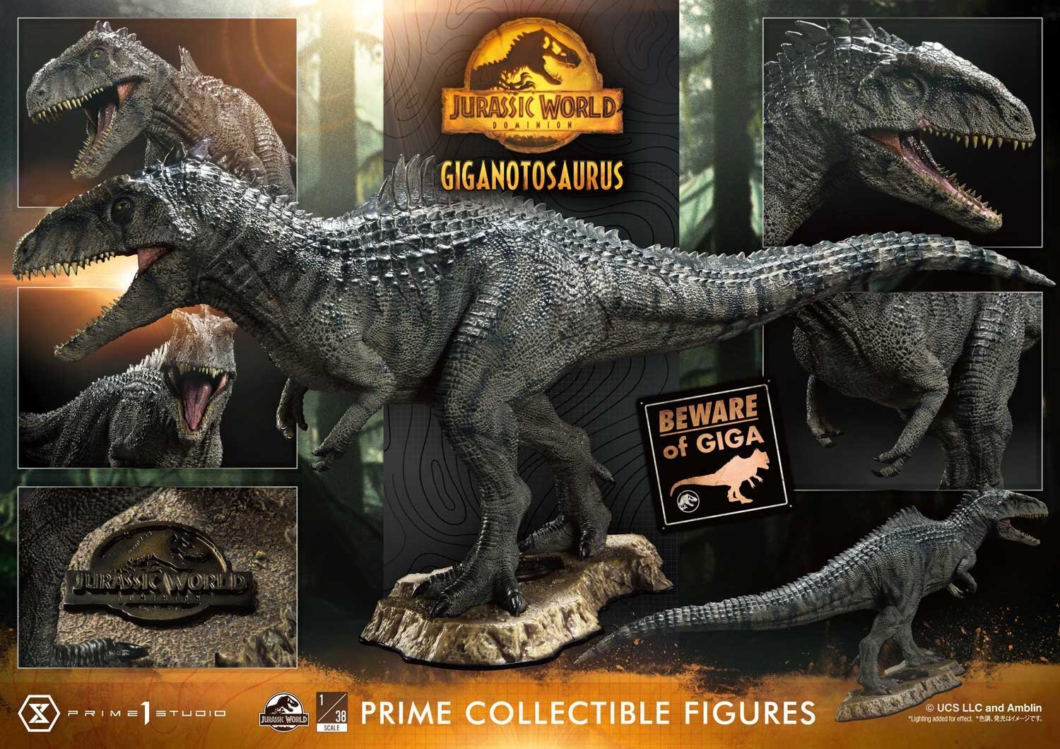 [สั่งจอง]Prime 1 Studio PCFJW-07 1/38 : Giganotosaurus (Jurassic World: Dominion)