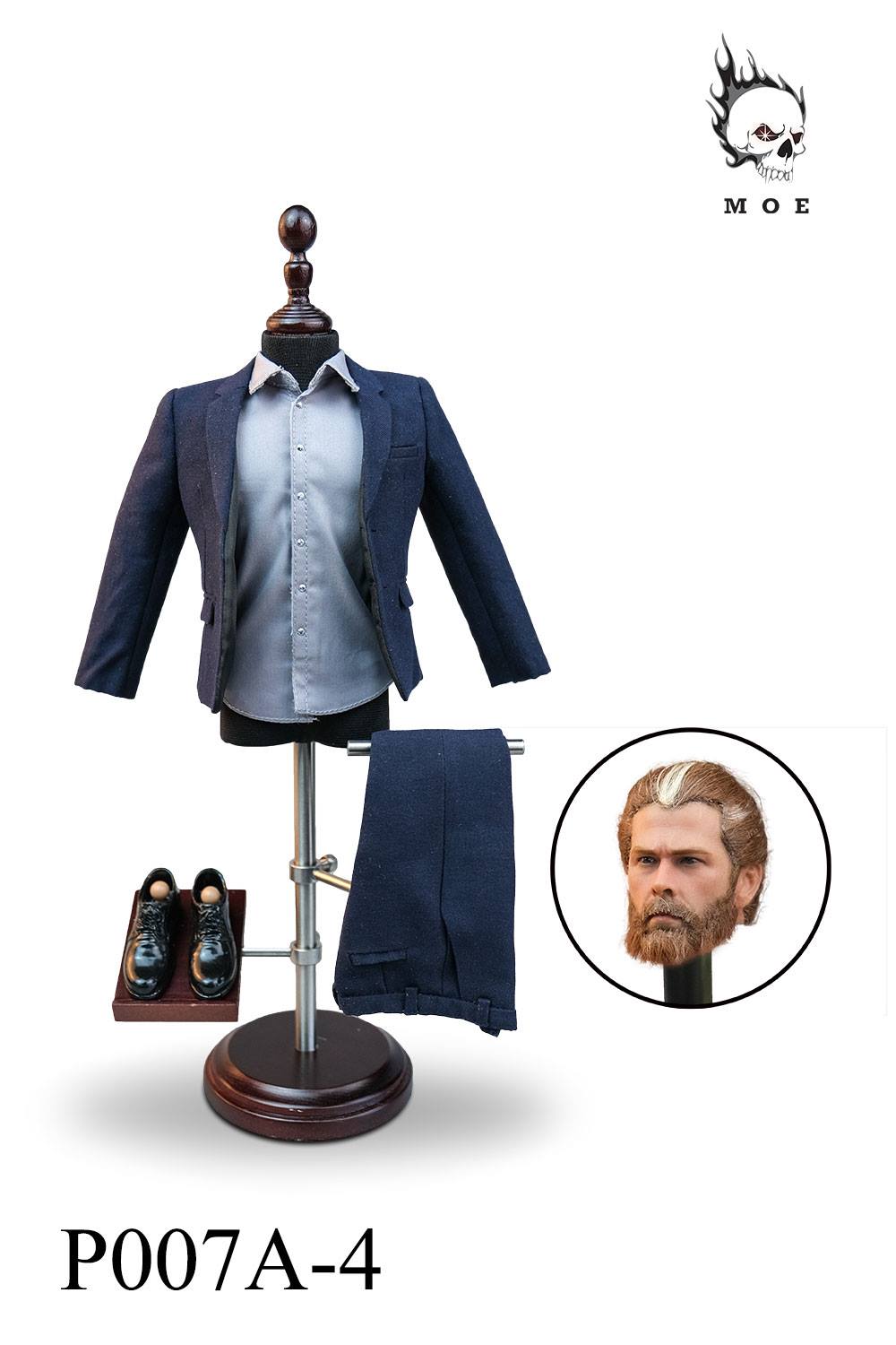 [สั่งจอง]MOETOYS P007A/B/C 1/6 : Mens Head Sculpt & Narrow Shoulder Suit