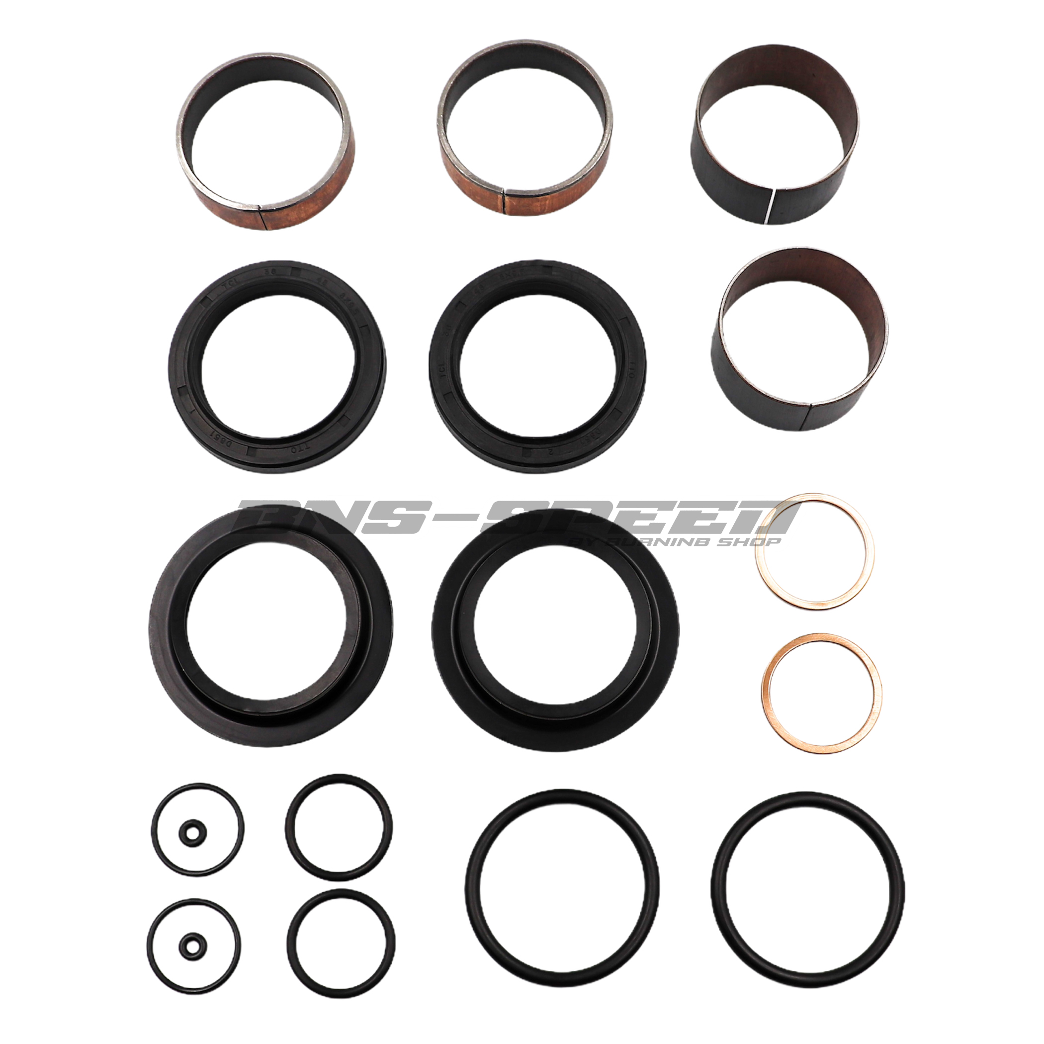 ชุดซ่อมโช้คหน้า Pivot Works Fork Seal/Bushing Kit KX80 KX85 KX100 KX112 '95-16