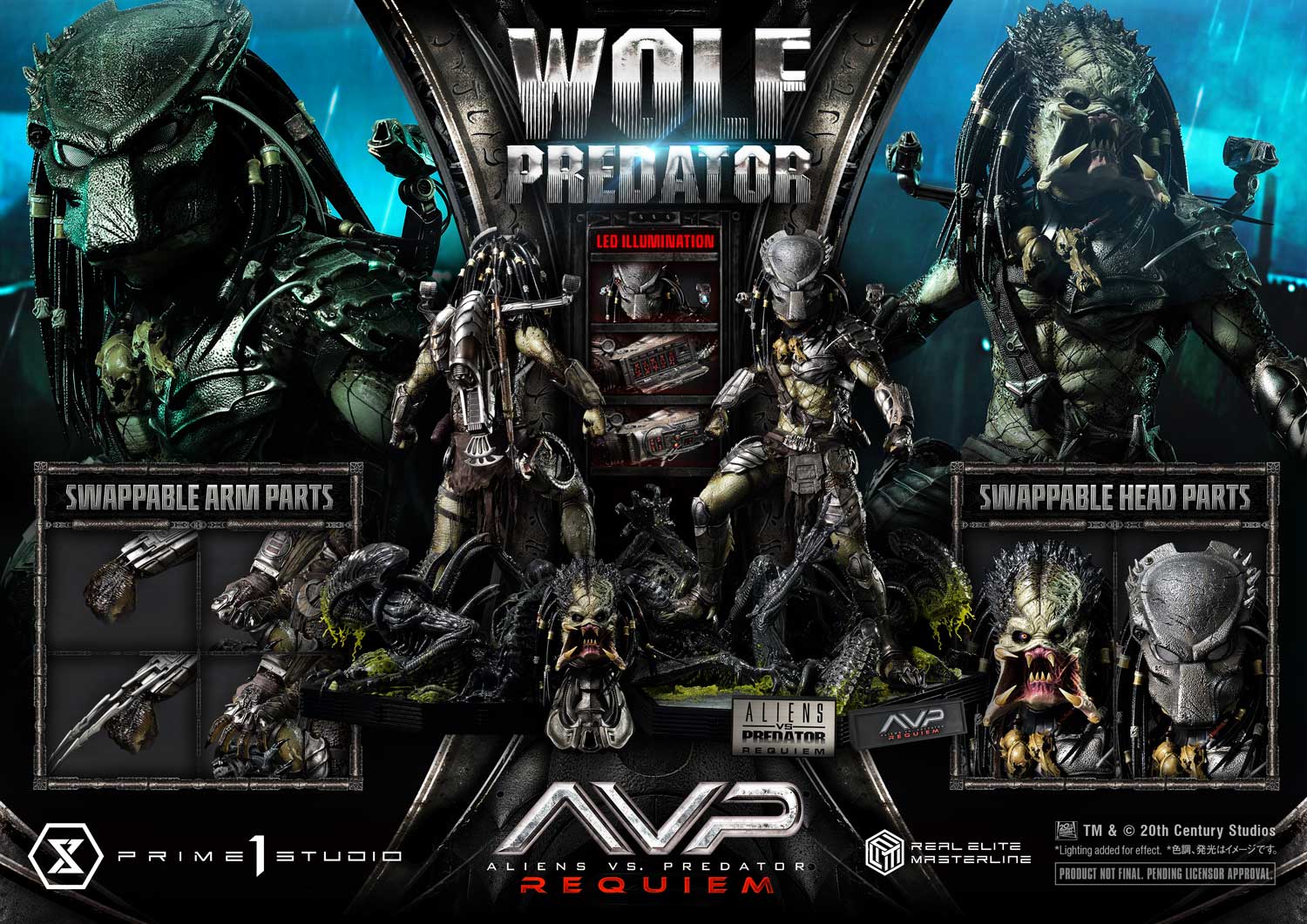 [สั่งจอง]Prime 1 Studio : Wolf Predator (Aliens vs. Predator: Requiem)