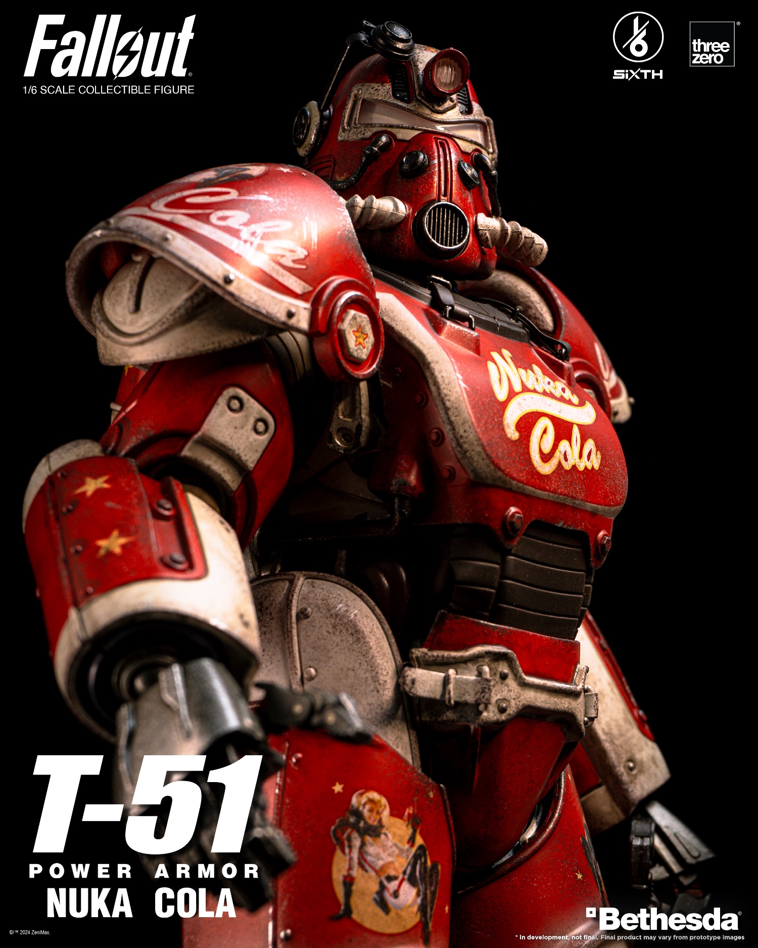 [สั่งจอง] ThreeZero 3Z07730W0 1/6 : Fallout 1/6 T-51 Nuka Cola Power Armor