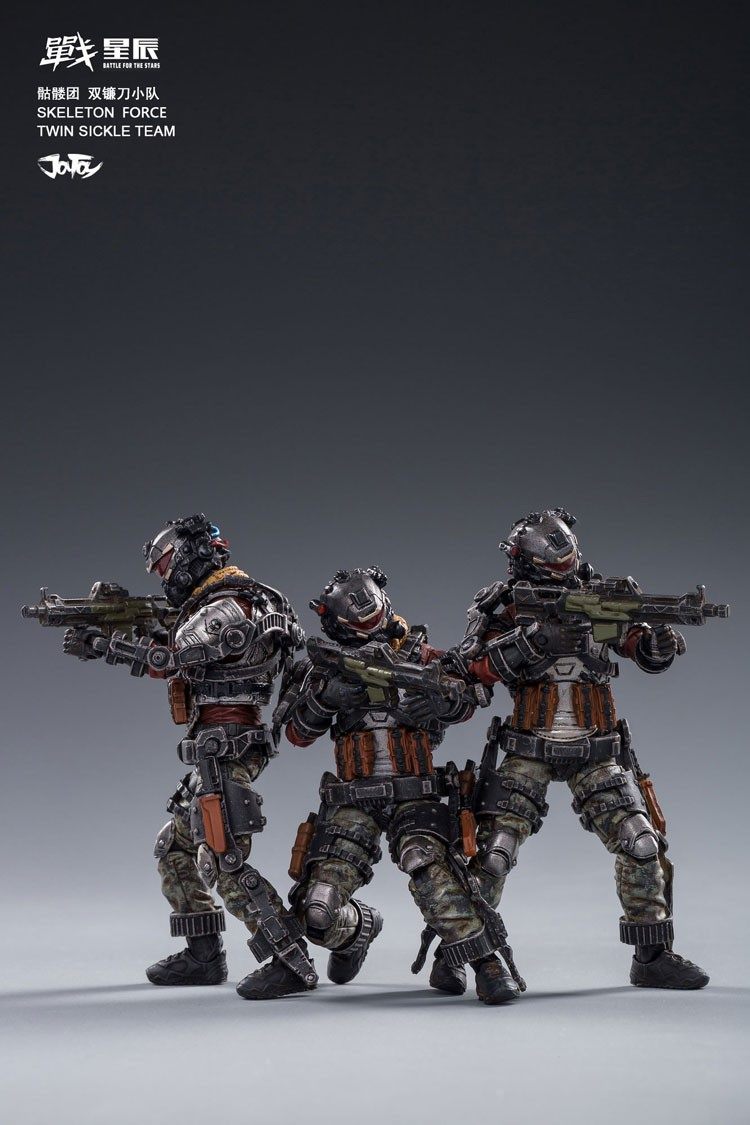 [สั่งจอง]JOYTOY JT0173 1/18 Skeleton Forces Double Sickle SQUAD + JT0265 Helan