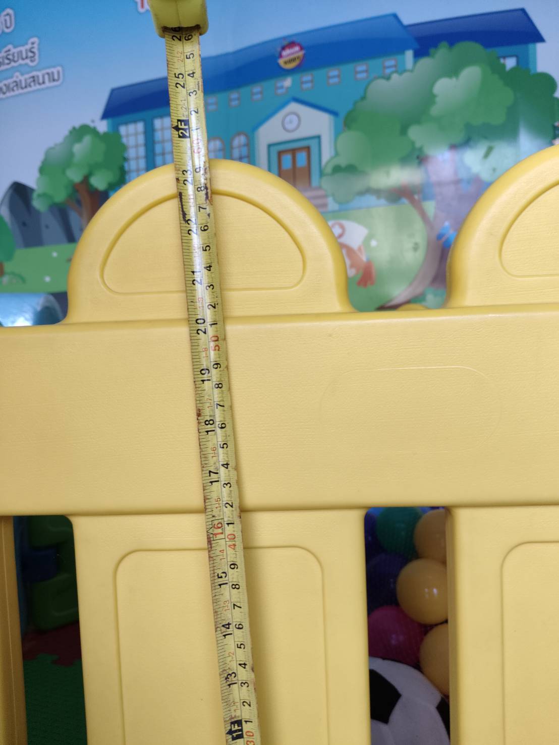 รั้วกั้นพลาสติกหน้าตุ๊กตาหมี ,กั้นห้องพื้นที่,คอกเด็ก พร้อมส่ง คิดค่าส่งตามจริง