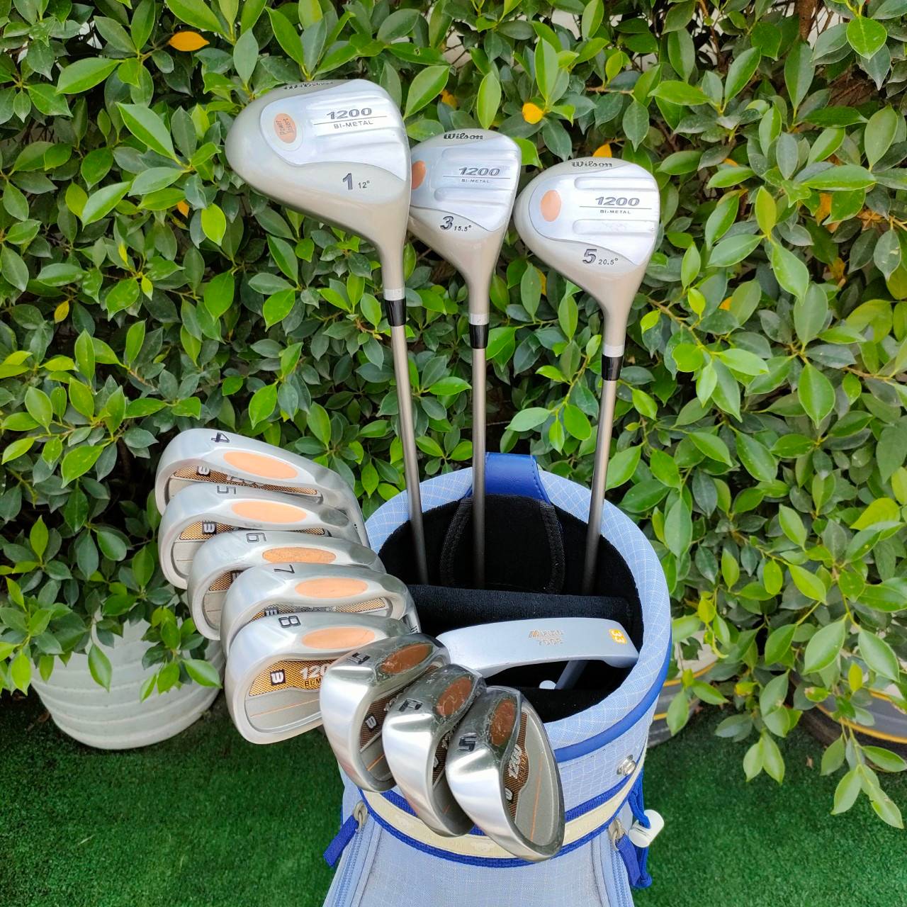 ** ไม้กอล์ฟครบชุดสำหรับผู้หญิง ** FULLSET WILSON POWERINSERT 1200 BIMETAL LADY