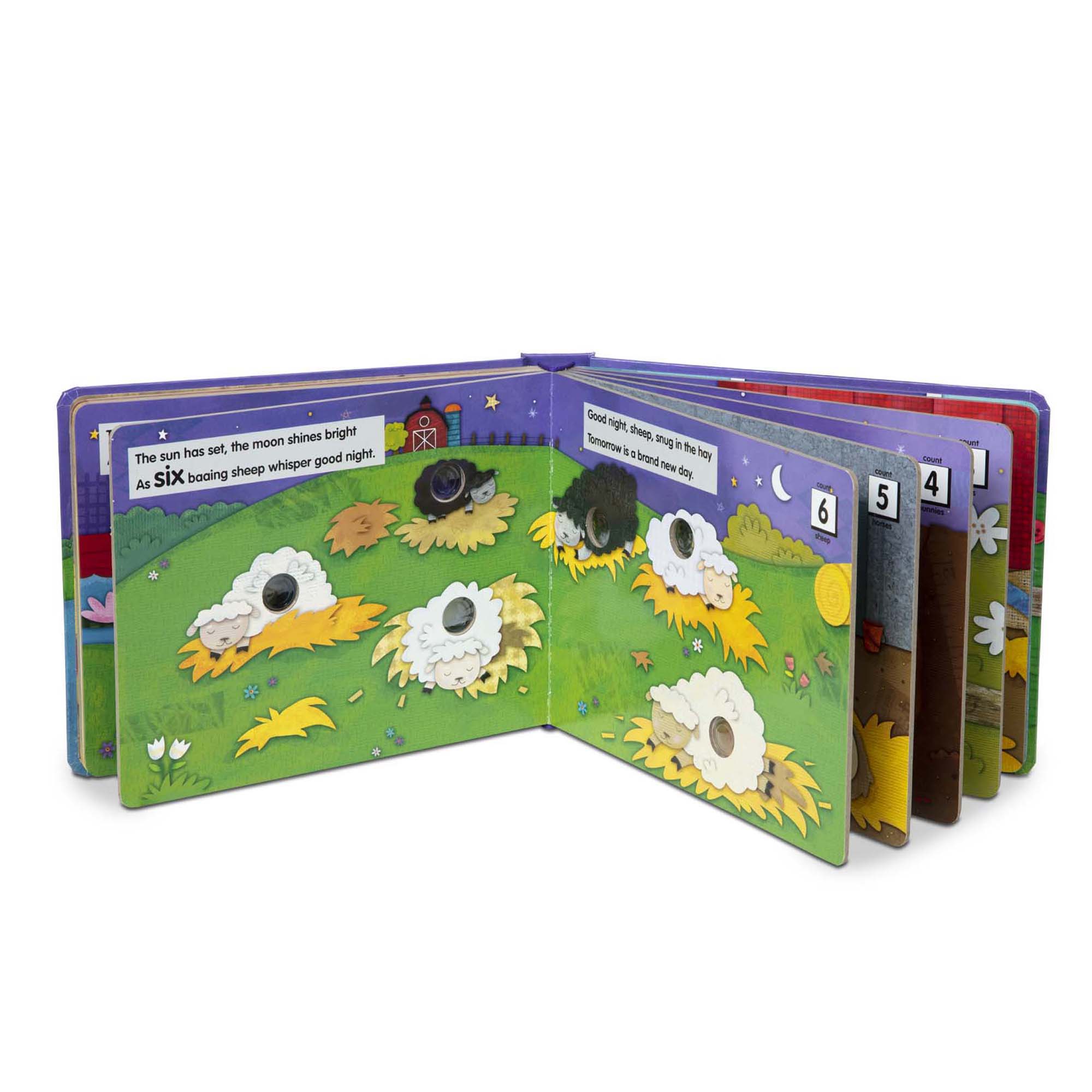 Poke-A-Dot: Goodnight, Animals หนังสือปุ่มกด รุ่นสัตว์ก่อนนอน อ่านไป กดไป ดึงดูดความสนใจ สนุก! Melissa & Doug