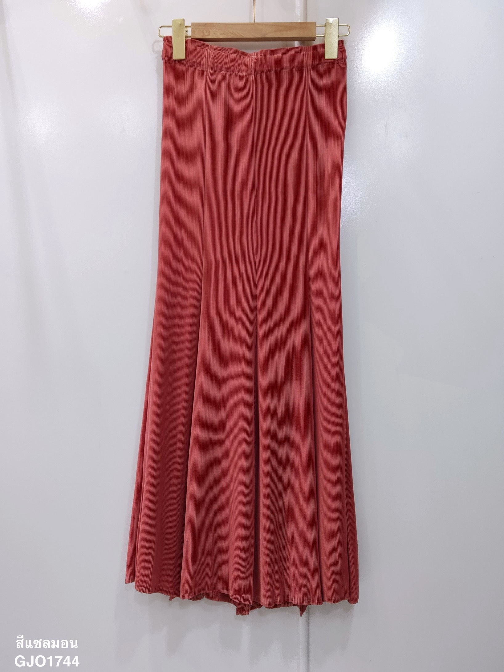 ปรับราคาลง20%!! ยาว 34นิ้ว! 2MUAY รุ่น GJO1744 กระโปรงพลีทคุณภาพ MERMAID PLEATED SKIRT 9 สี FREE SIZE