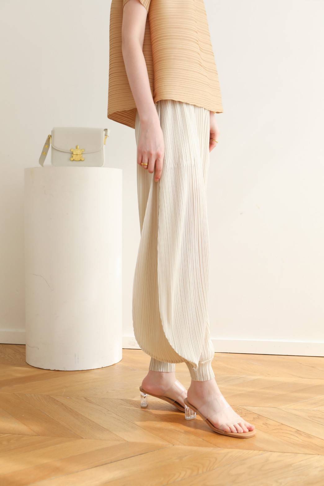 2MUAY รุ่น GJO3223 GENIE PLEATED PANTS กางเกงจินนี่ กางเกงพลีทคุณภาพ 10สี FREE SIZE