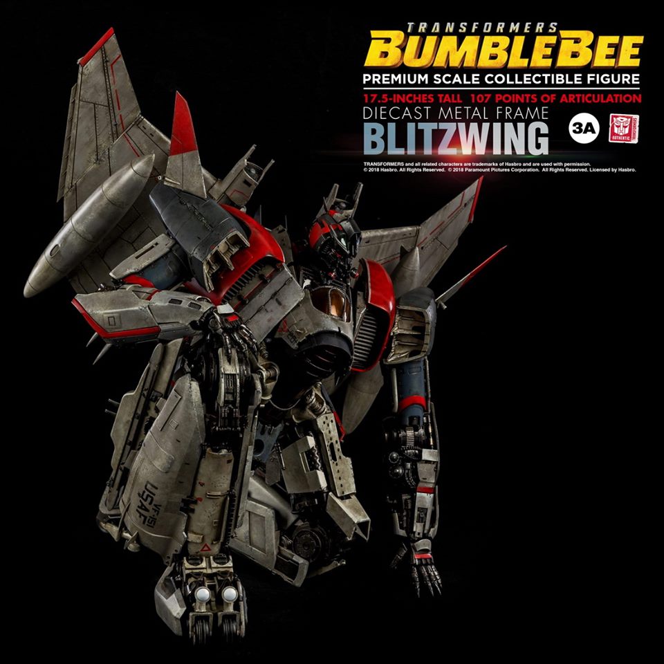 [สั่งจอง]Hasbro x 3 a: 17.5 " blitzwing transformers bumblebee ระดับพรีเมี่ยมสเกลสำหรับหุ่นสะสม
