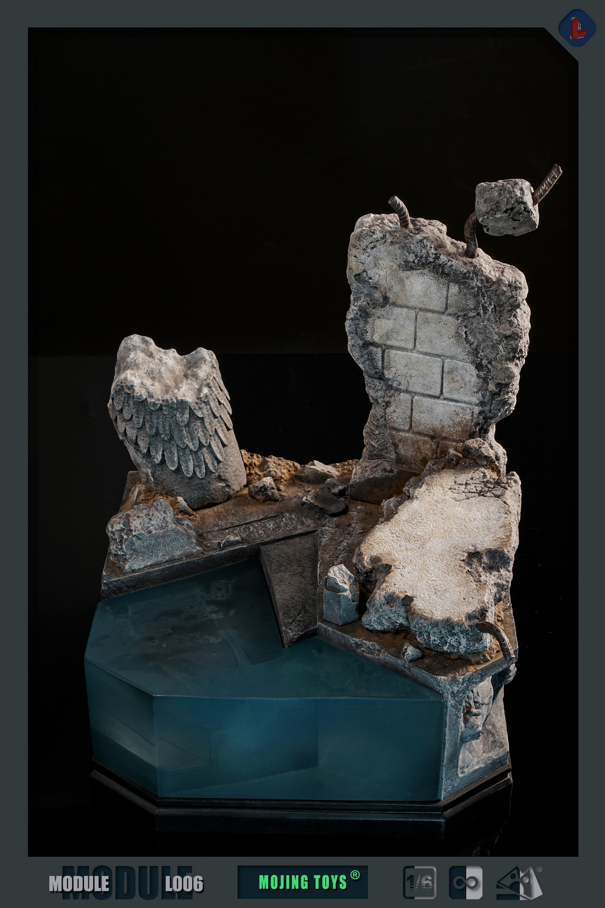 [สั่งจอง] mOjingToys Module series L006 1/6 : BVS Kryptonite Ruins DIORAMA BASE