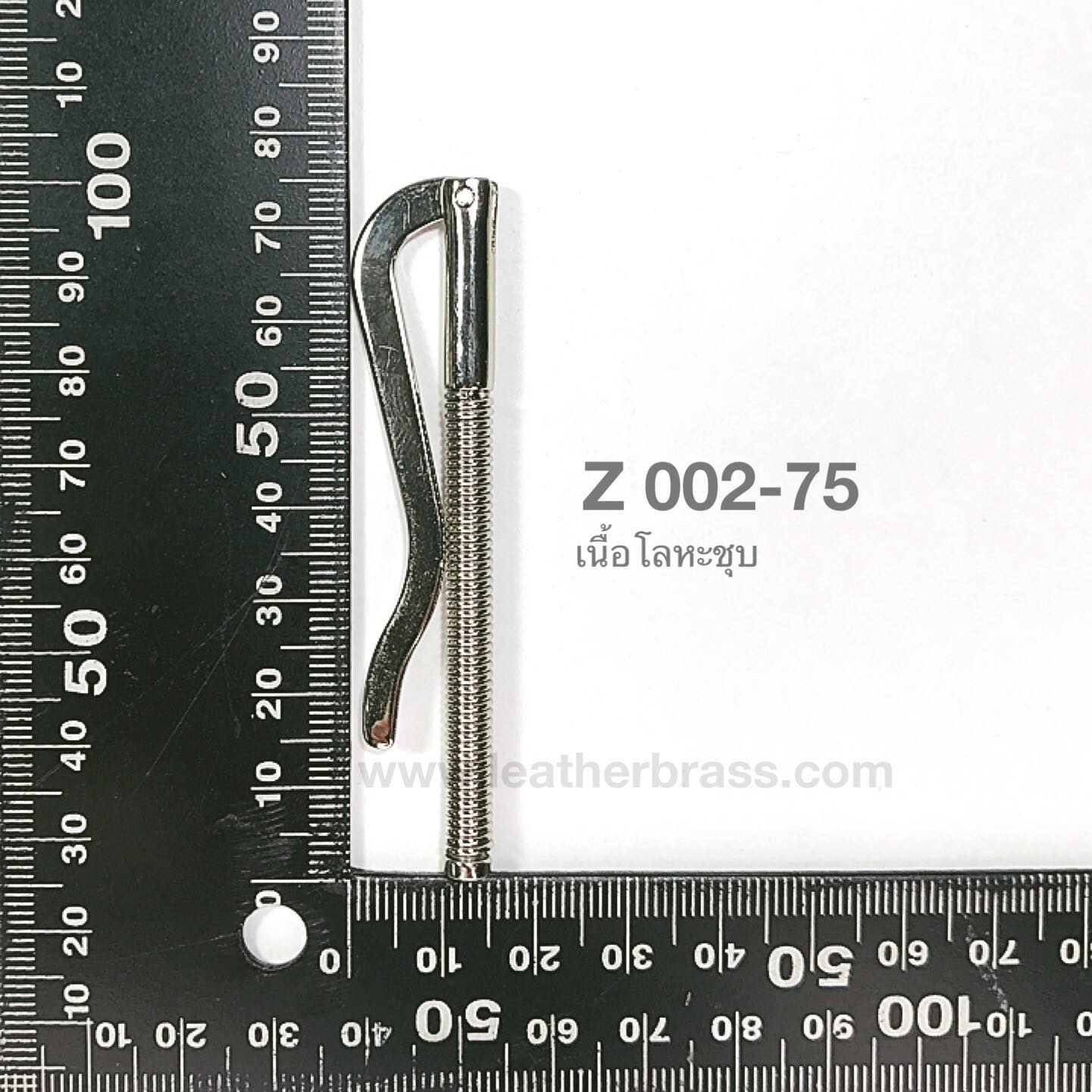 Z002-75 มันนี่คลิบแบบสปริง money clip ที่หนีบแบงค์แบบสปริง อะไหล่กระเป๋า leatherbrass**ราคาต่อชิ้น**