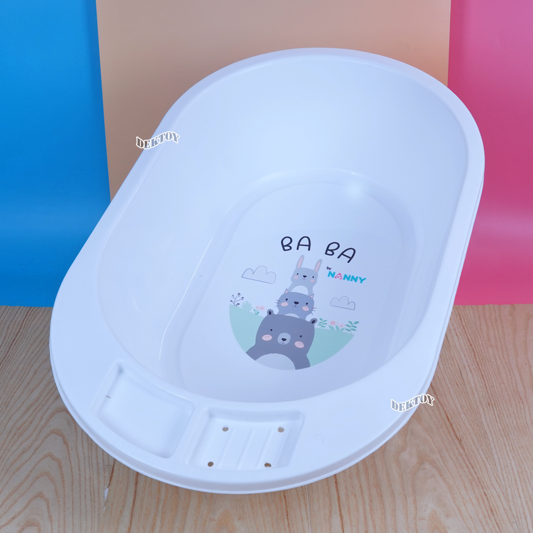 3070 Baba Nanny แนนนี่ อ่างอาบน้ำเด็ก รุ่น Classic Deluxe อ่างใบกลาง ไม่มีจุกระบายน้ำ