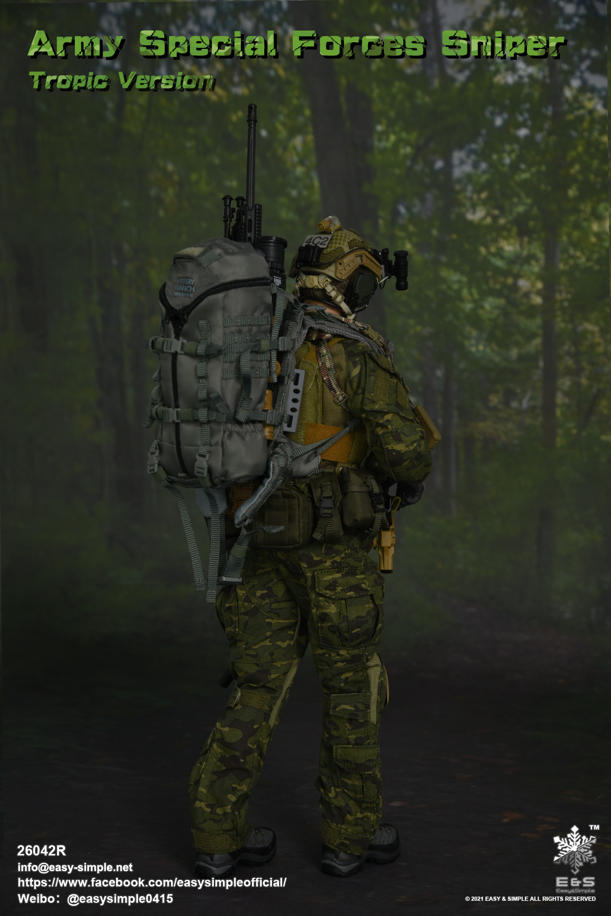 [สั่งจอง] Easy&Simple 26042R 1/6 : Army Special Forces Sniper Tropic Version