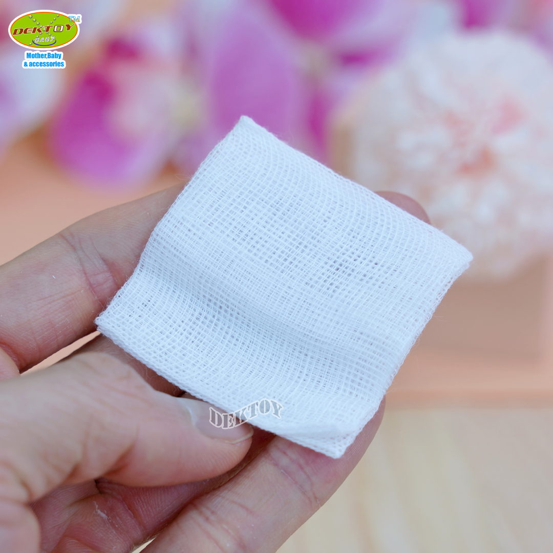 Baby moby โมบี้ ผ้าก๊อซเช็ดลิ้นทารก แบบถุง ขนาด 2นิ้ว 50 แผ่น