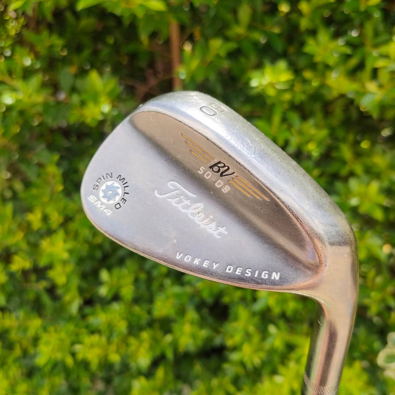 WEDGE TITLEIST BV SPIN MILLED SM4 VOKEY DESIGN องศา 50 ก้าน VOKEY DESIGN FLEX WEDGE ก้านสำหรับ WEDGE โดยเฉพาะ ไม้กอล์ฟมือสอง ของแท้ BY NakaraLuxurious