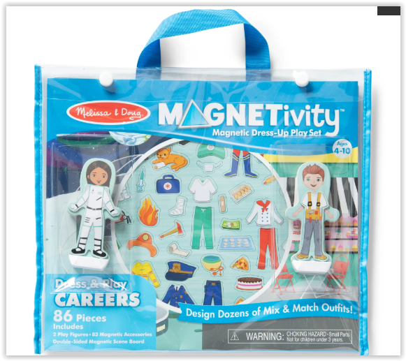 ชุดต่อแม่เหล็ก 3D รุ่นอาชีพ เสริมจินตนาการและความคิดสร้างสรรค์ Magnetivity Dress & Play Careers Melissa&Doug, ของเล่นเสริมพัฒนาการ, ของเล่น