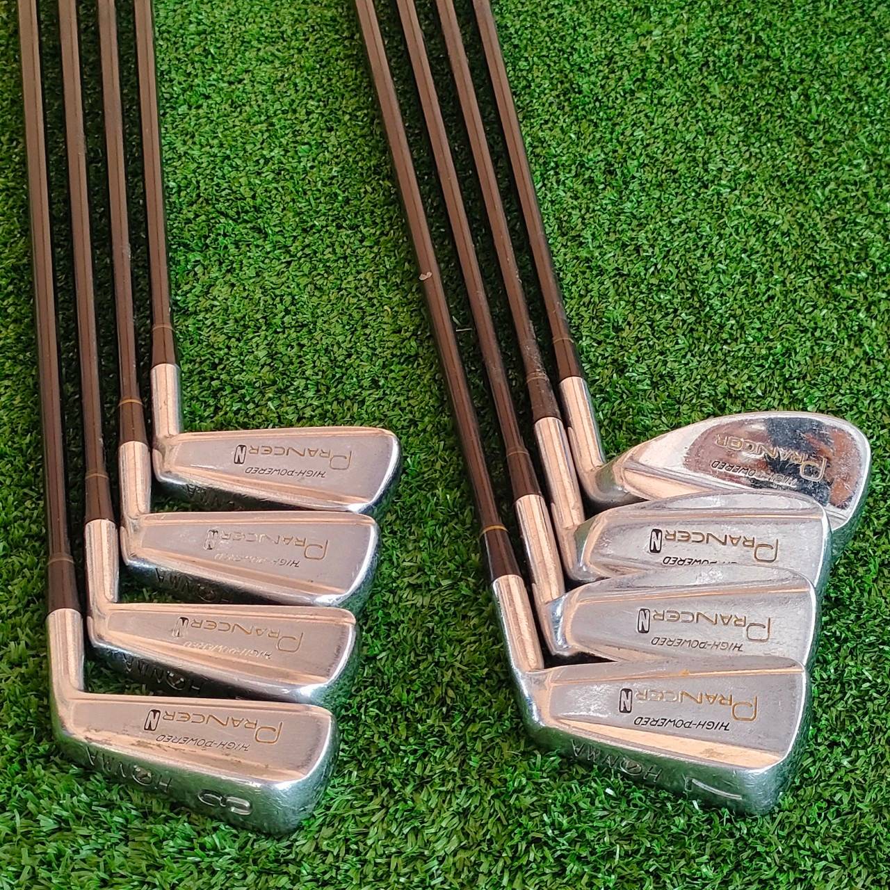 ชุดเหล็ก HONMA HIGH -POWERED PRANCER N มีเหล็ก 3-10 เเละ SW ** ขาดเหล็ก 8 ** ก้าน HONMA HIGH EXTRA 90 FLEX R-2 เหล็กตีไกล พรีเมี่ยมญี่ปุ่น วัสดุพรีเมี่ยมมากครับ