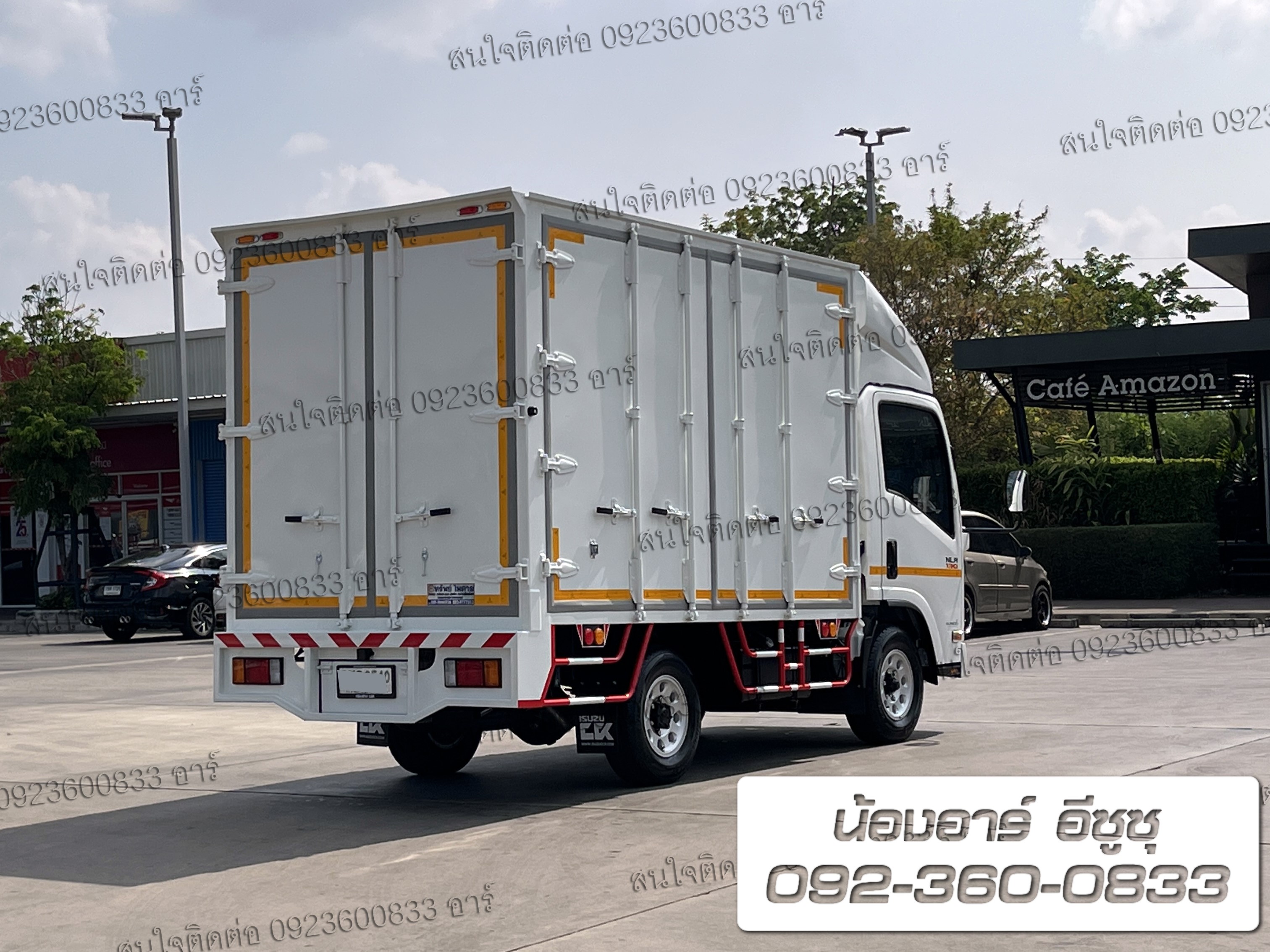 4 ล้อ ISUZU NLR130 แรงม้า ตู้ 6 บาน เปิดรอบคัน