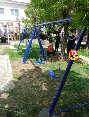 ชิงช้า2ที่นั่งโครงเหล็ก ชิงช้าเด็กโต เสาใหญ่ พร้อมส่ง, ชิงช้าเหล็ก ของเล่นสนาม, เครื่องเล่นสนามกลางแจ้ง พร้อมส่ง