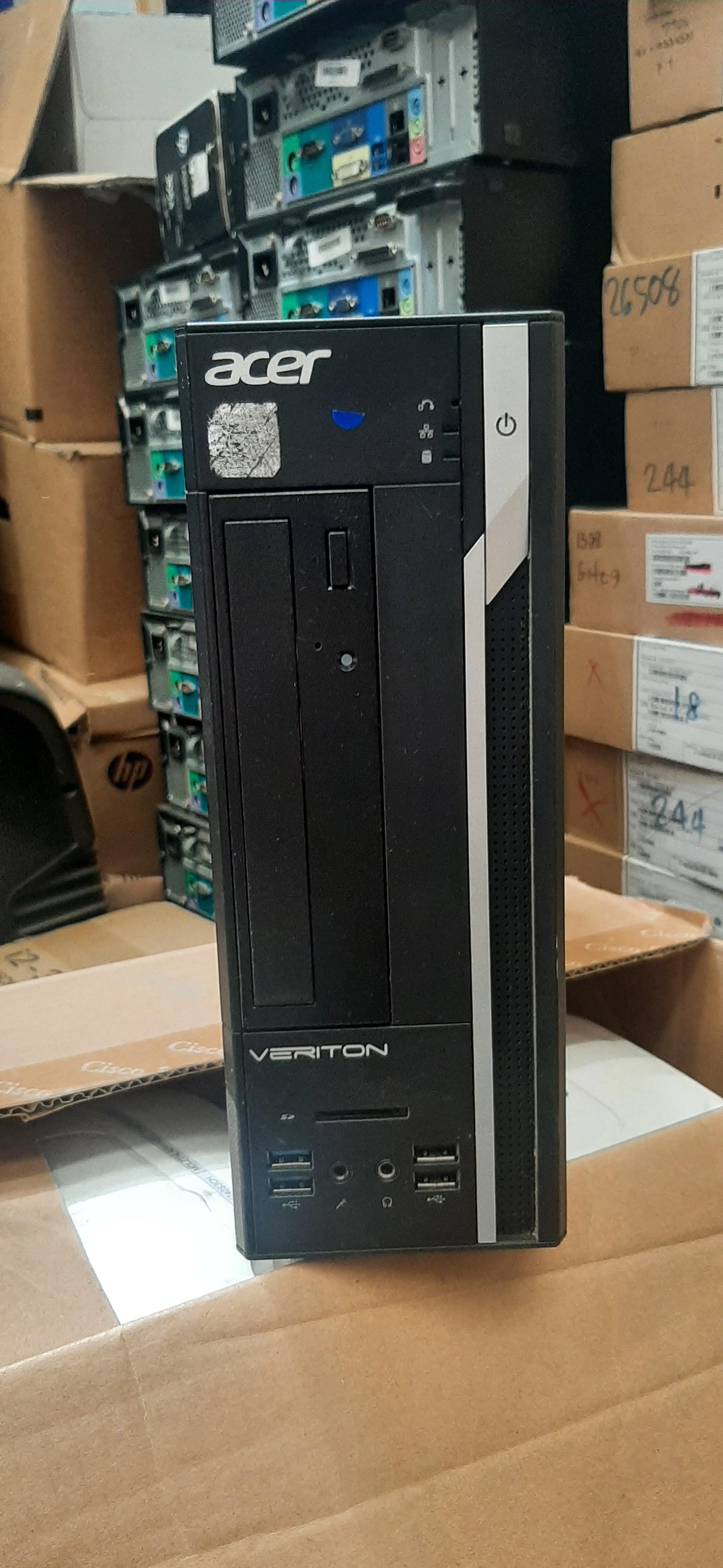 คอมพิวเตอร์ตั้งโต๊ะ ขนาดเล็ก PC มือสอง Acer Veriton X2640G (i3-6100T Ram8GB SSD240GB) มีประกันร้าน