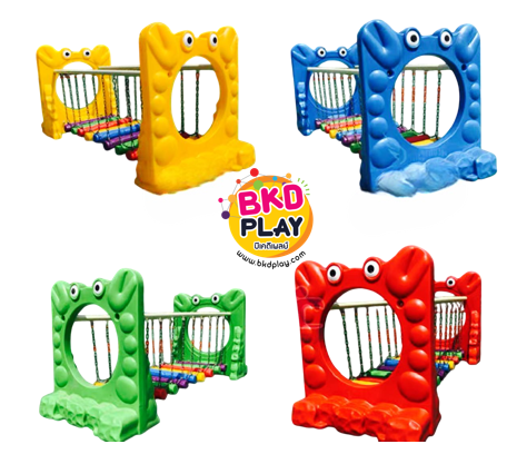 สะพานทรงตัว สะพานโยกเยก, สะพานปู, เดินสะพานเสริมพัฒนาการ, การเคลื่อนไหวเด็ก,เครื่องเล่นสนามกลางแจ้ง ของเล่น พร้อมส่ง