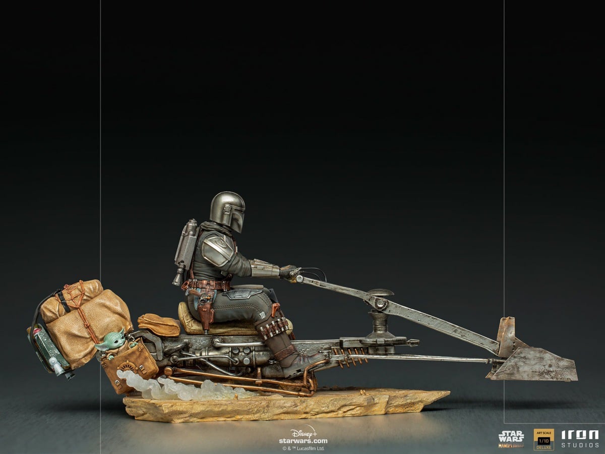 [สั่งจอง]Iron Studios LUCSWR48721-10 1/10 : The Mandalorian on Speederbike